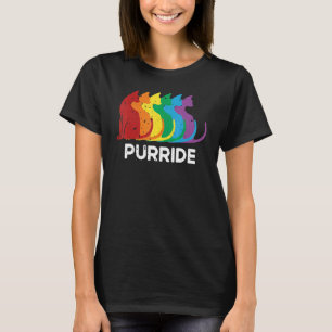 T-shirt Purride Cat Pride Ally LGBT Community Rainbow Prid