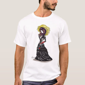 T-shirt Purrr gothique