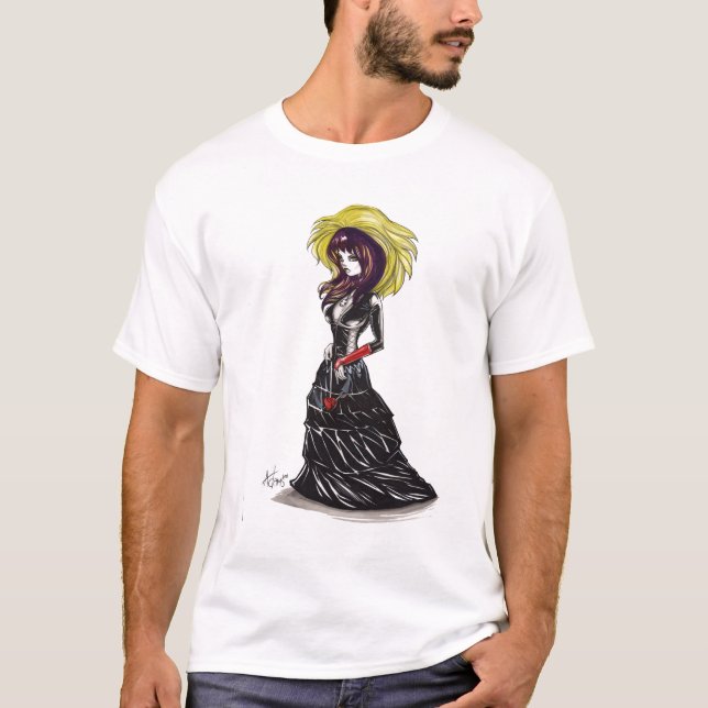 T-shirt Purrr gothique (Devant)