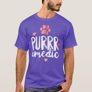 T-shirt Purrramedic Paramedic Chat Vétérinaire Vétérinaire