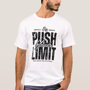 T-shirt Push Your Limit Tee - Motivational Fitness & Hustl