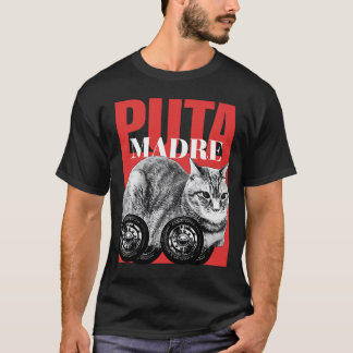 T-shirt Puta a fait du mème de chat