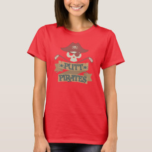 T-shirt Putt Pirates Golfing Gag Cute Sports