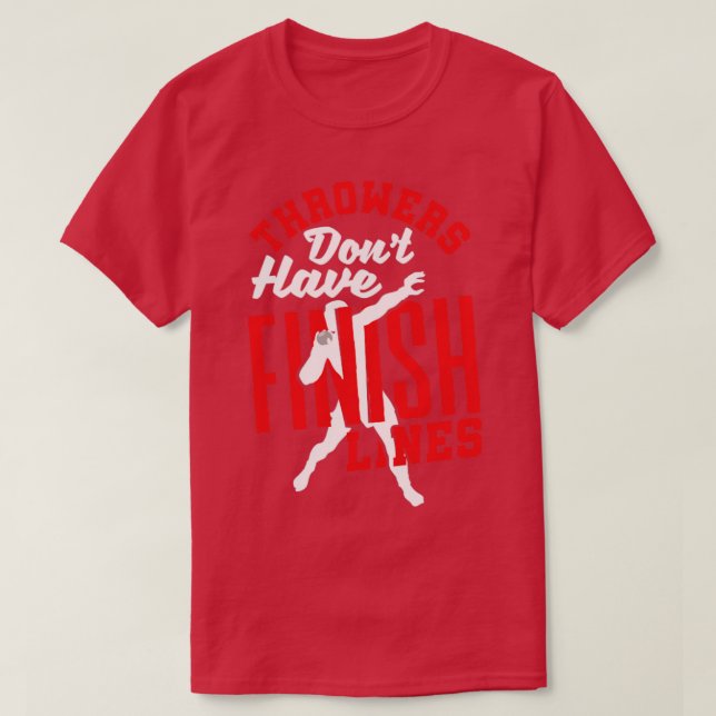 T-shirt Putter Putter Track et Field Shot Put Throwers (Design devant)