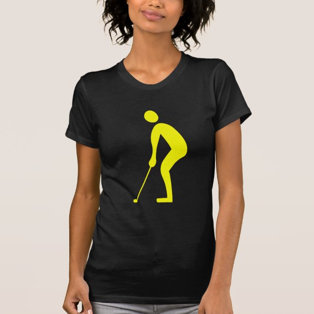T-shirt Putting - Jaune (Devant)
