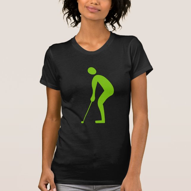 T-shirt Putting - Martian Green (Devant)