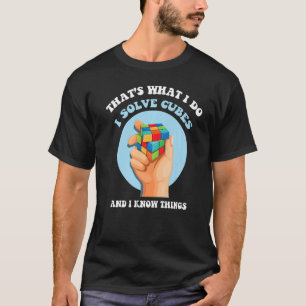 T-shirt Puzzle Compétitif Je Résout Les Cubes Et Je Sais Q