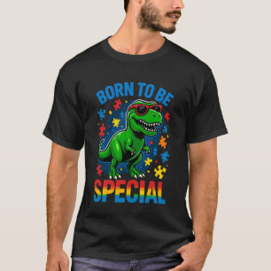 T-shirt Puzzle de dinosaure Trex de sensibilisation à l'au