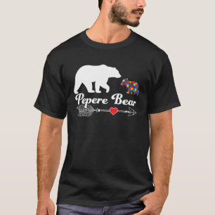 T-shirt Puzzle de l'ours Pepere Autisme Sensibilisation à
