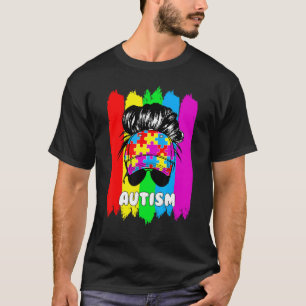 T-shirt Puzzle de maman autiste couleur amour mon enfant