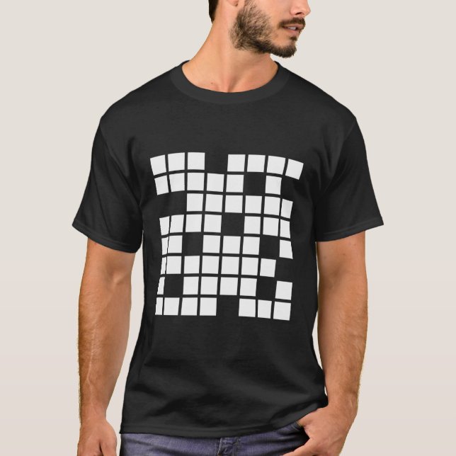 T-shirt Puzzle de mots croisés (Devant)