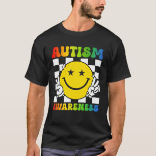 T-shirt Puzzle de visage de sourire de paix de sensibilisa