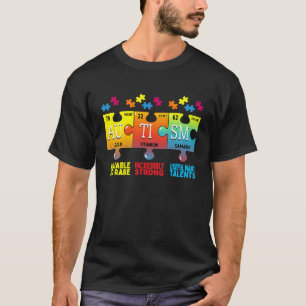 T-shirt Puzzle Éléments Chimiques Sensibilisation à l'Auti