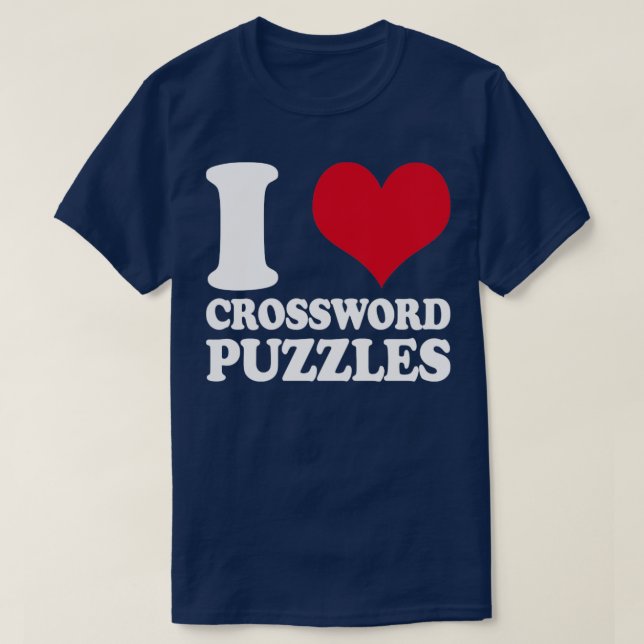 T-shirt Puzzle I Love Crossword Puzzles1 (Design devant)