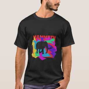 T-shirt Puzzle Mammoth Animal Mosaik