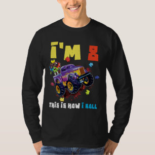 T-shirt Puzzle Monster Truck Age 8 ans Sensibilisation sur