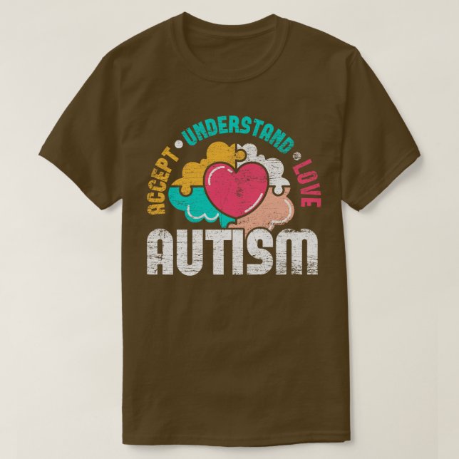 T-shirt Puzzle Piece Autism Support Sensibilisation sur l' (Design devant)