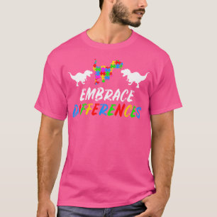 T-shirt Puzzle Piece Cadeau Enfants Dino Trex