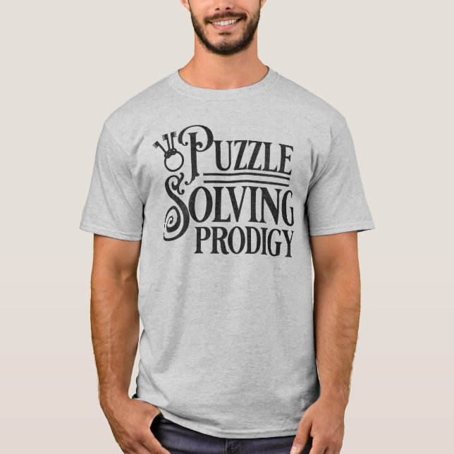 T-shirt Puzzle Résoudre Prodigy Escape Room Lover (Devant)