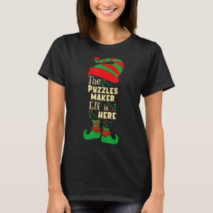 T-shirt Puzzles Maker Elf Noël Matching Famille Christ