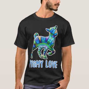 T-shirt Pygmée Chèvre Aimer mignonne Chèvres amusantes Gra