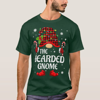 T-shirt Pyjama classique de Noël Gnome Famille à harnais T