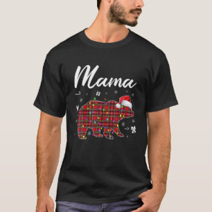 T-shirt Pyjama de buffle à patte rouge à oreille mama