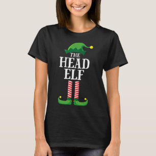 T-shirt Pyjama de fête de Noël de l'Elfe de tête