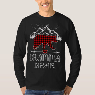 T-shirt Pyjama de l'ours de mamie rouge Buffle plaqué de g