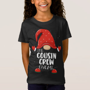 T-Shirt Pyjama de Noël de famille jumelé à l'équipe de cou