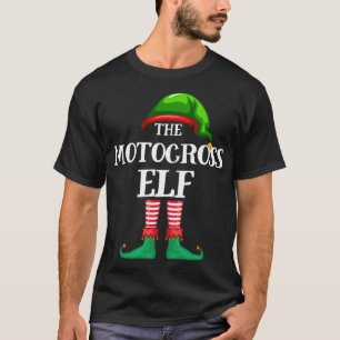 T-shirt Pyjama de Noël de famille Motocross Elf Matching