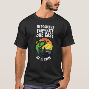 T-shirt Pyjama de pêche pour hommes Tournoi Blague Problèm