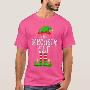 T-shirt Pyjama d'elfe Sarcastique Groupe de jumelage Noël 