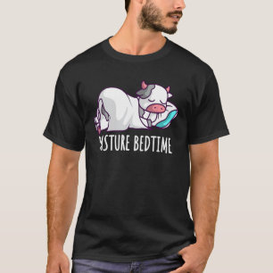 T-shirt Pyjama Drôle De Vache Mignonne Endormie Au Pâturag