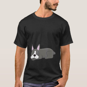 T-shirt Pyjama Lumière de dodo Boston Terrier Sommeil