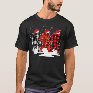 T-shirt Pyjamas de Noël de Bigfoot Père Noël Buffalo a lan