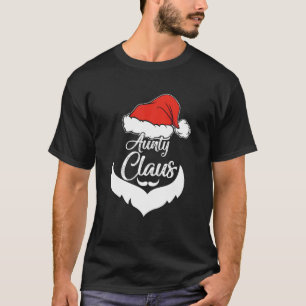 T-shirt Pyjamas de Noël de la tante Claus Costume Père Noë