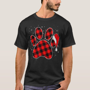 T-shirt Pyjamas De Noël Paw Chien Pour La Famille Matching