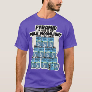 T-shirt Pyramide des boîtes au clair de lune pâle
