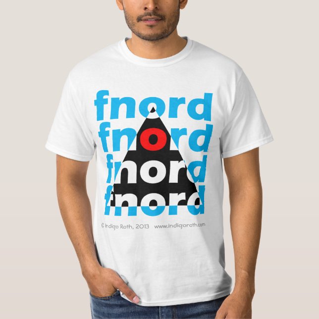 T-shirt Pyramide d'Illuminati - grand Fnord blanc (Devant)