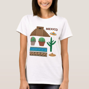 T-shirt pyramide mexicaine