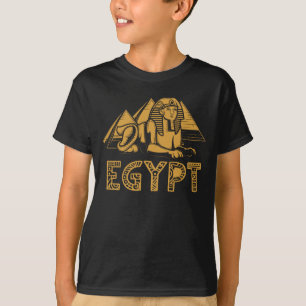 T-shirt Pyramides égyptiennes Pharaon Sphinx Égypte