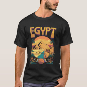 T-shirt Pyramides et Sphinx d'Égypte Art de Voyage