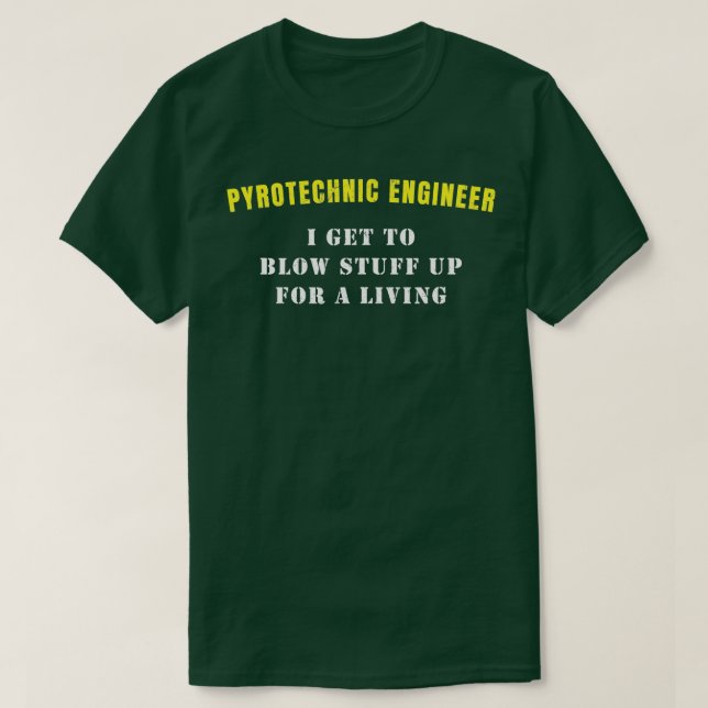 T-shirt Pyrotechnicien Chemise Pyrotechnique _ Coup de feu (Design devant)