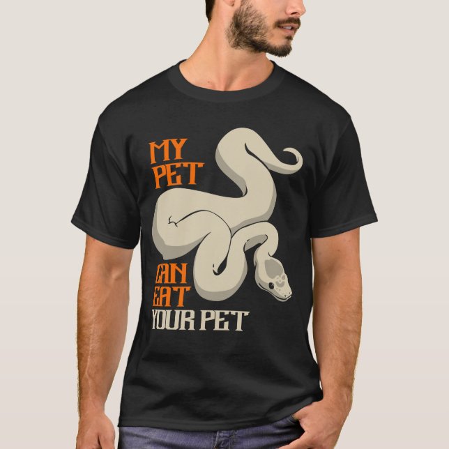 T-shirt Python Mange Ton Pet Ball Python Snake Boa (Devant)