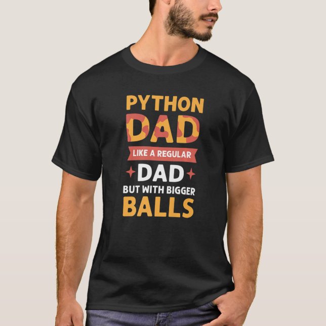 T-shirt Python Papa Herpetologues Royal Python Banana Ball (Devant)