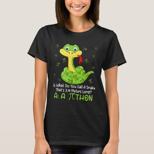 T-shirt Python Pithon Pi Symbol  Math Teacher Pi Day (Devant)