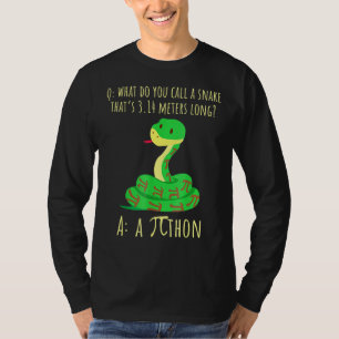 T-shirt Python Pithon Pi Symbole Funny Math Enseignant Pi 