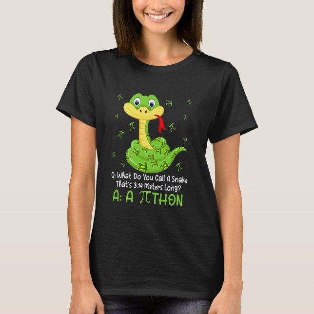 T-shirt Python Pithon Symbole Pi Prof de maths drôle Pi Da (Devant)
