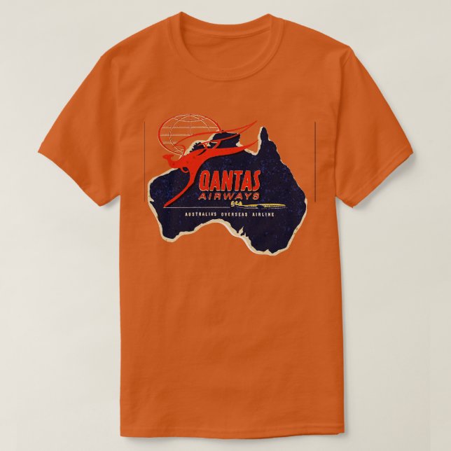 T-shirt Qantas Airlines Australie (Design devant)